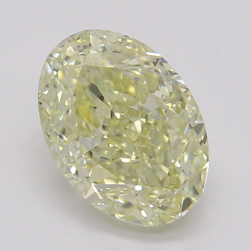 1.02 Ct. Fancy Light Yellow Oval Diamond