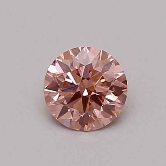 0.36 Ct. Fancy Vivid Pink Round Lab Grown Diamond
