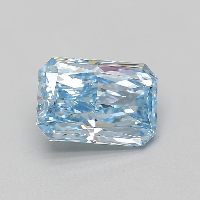 3.10 Ct. Fancy Vivid Blue Radiant Lab Grown Diamond