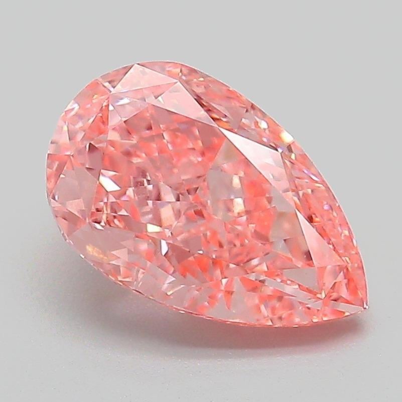 2.10 Ct. Fancy Vivid Pink Pear Lab Grown Diamond