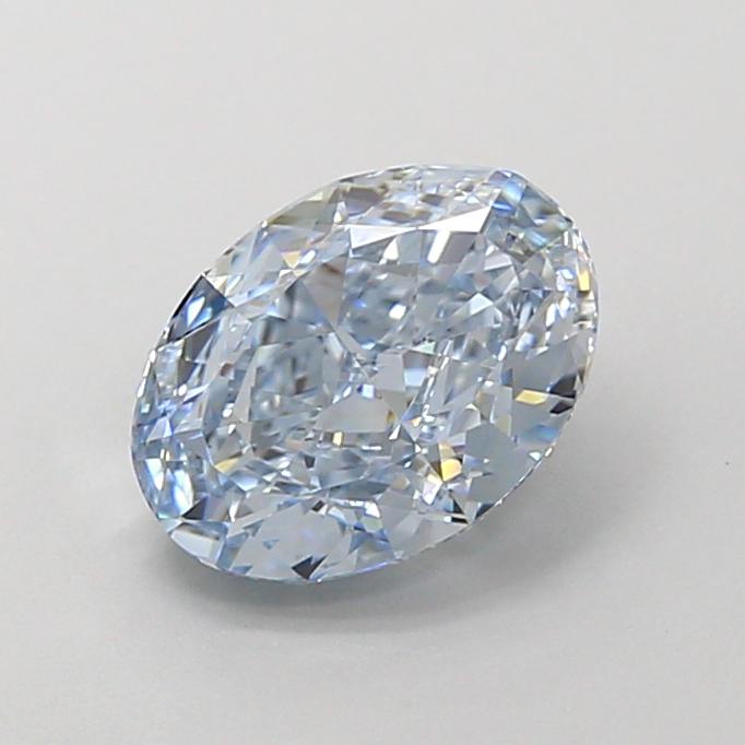 1.78 Ct. Fancy Intense  Blue Oval Lab Grown Diamond
