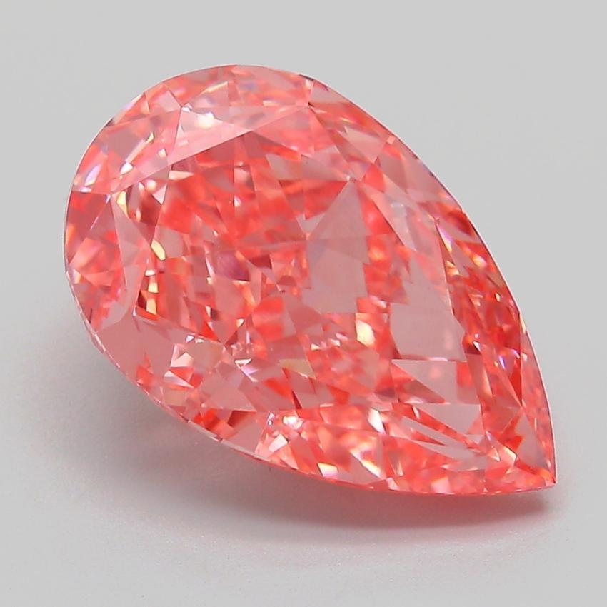 5.05 Ct. Fancy Vivid Pink Pear Lab Grown Diamond
