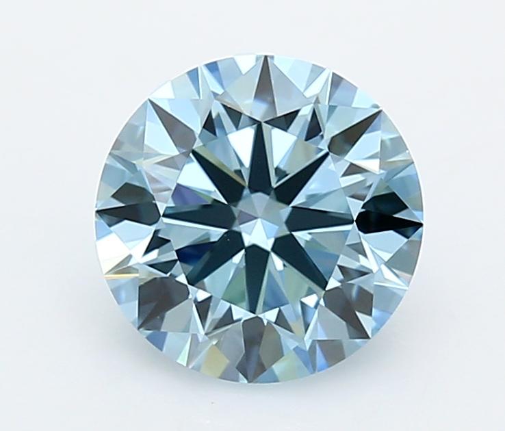 2.08 Ct. Fancy Vivid  Blue Round Lab Grown Diamond