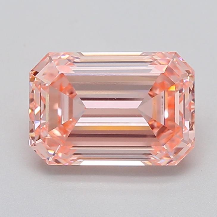 2.56 Ct. Fancy Vivid  Pink Emerald Lab Grown Diamond
