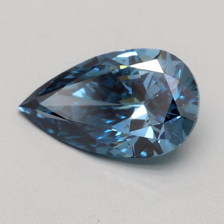 0.53 Ct. Fancy Vivid Blue Pear Lab Grown Diamond