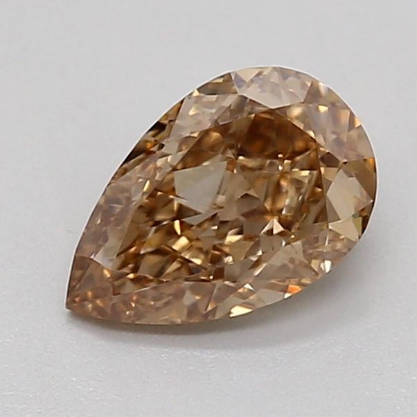 0.50 Ct. Light  Brown Pear Lab Grown Diamond