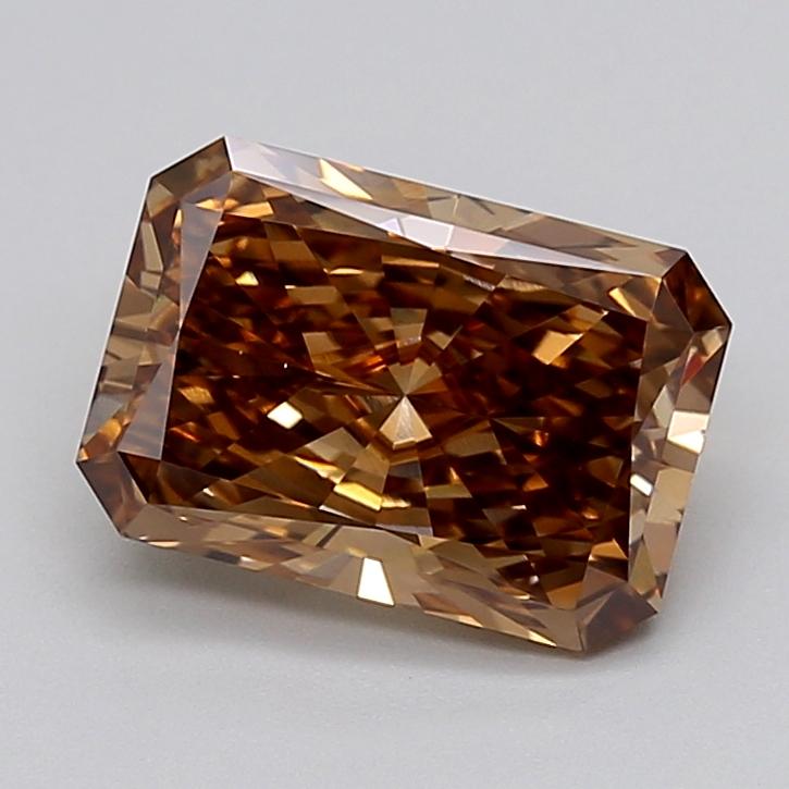 3.07 Ct. Fancy Light  Brown Radiant Lab Grown Diamond