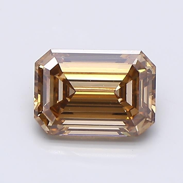 1.08 Ct. Fancy Light  Brown Emerald Lab Grown Diamond