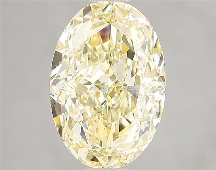 3.02 Ct. Fancy Intense Yellow Oval Lab Grown Diamond