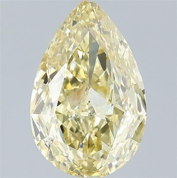 2.51 Ct. Fancy Intense Yellow Pear Lab Grown Diamond