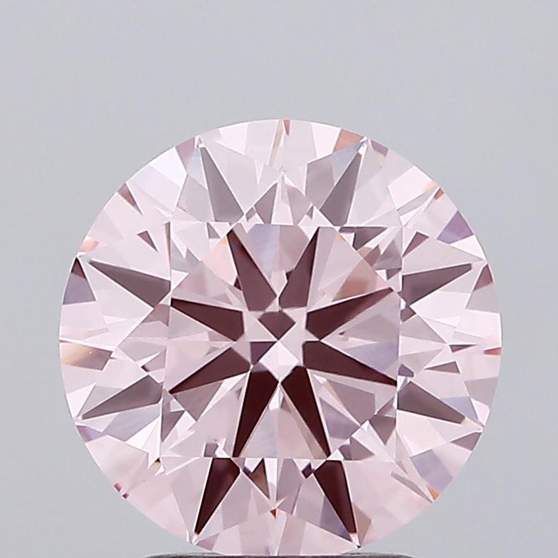 2.19 Ct. Fancy Intense Pink Round Lab Grown Diamond
