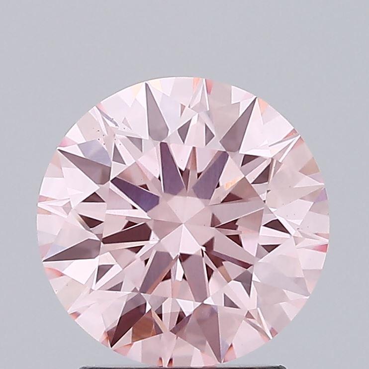 2.06 Ct. Fancy Vivid Pink Round Lab Grown Diamond