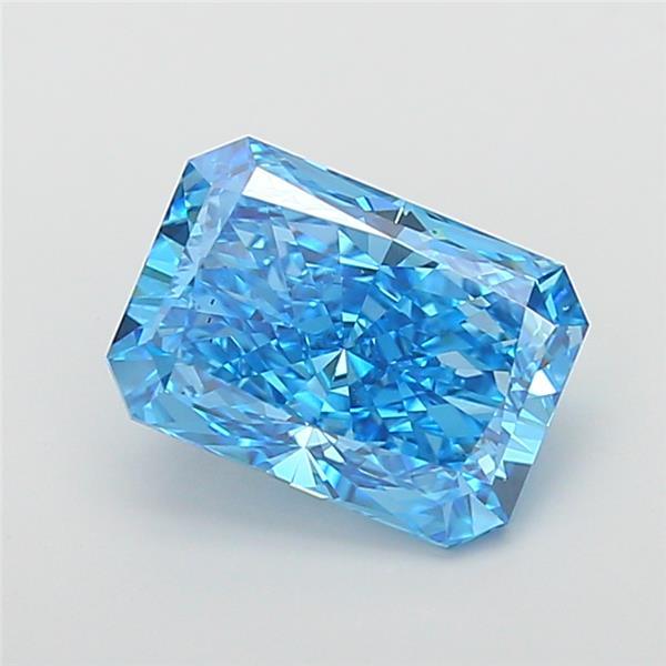 5.59 Ct. Fancy Vivid Blue Radiant Lab Grown Diamond