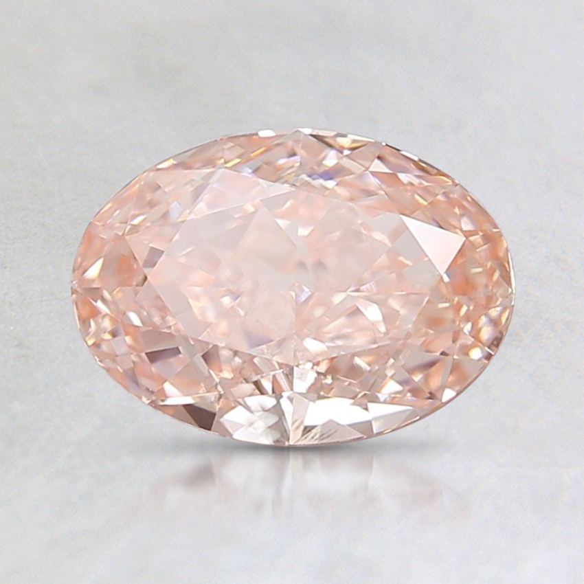 1.01 Ct. Fancy Orangy Pink Oval Lab Created Diamond
