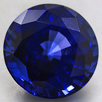 10mm Lab Created Blue Round Sapphire