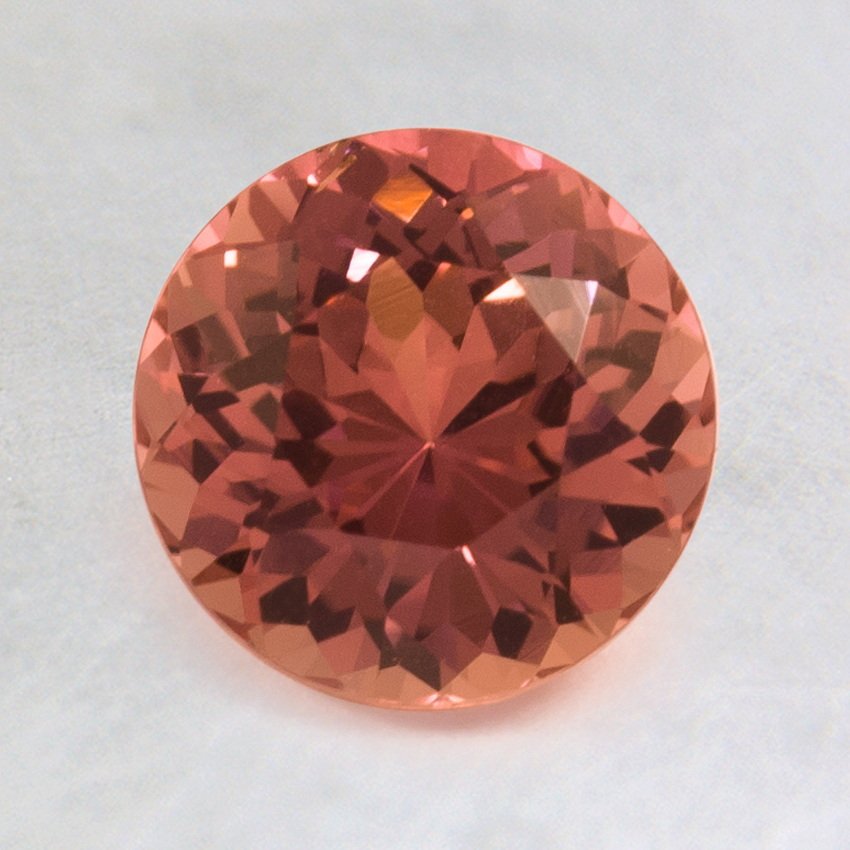 7mm Premium Peach Round Sapphire
