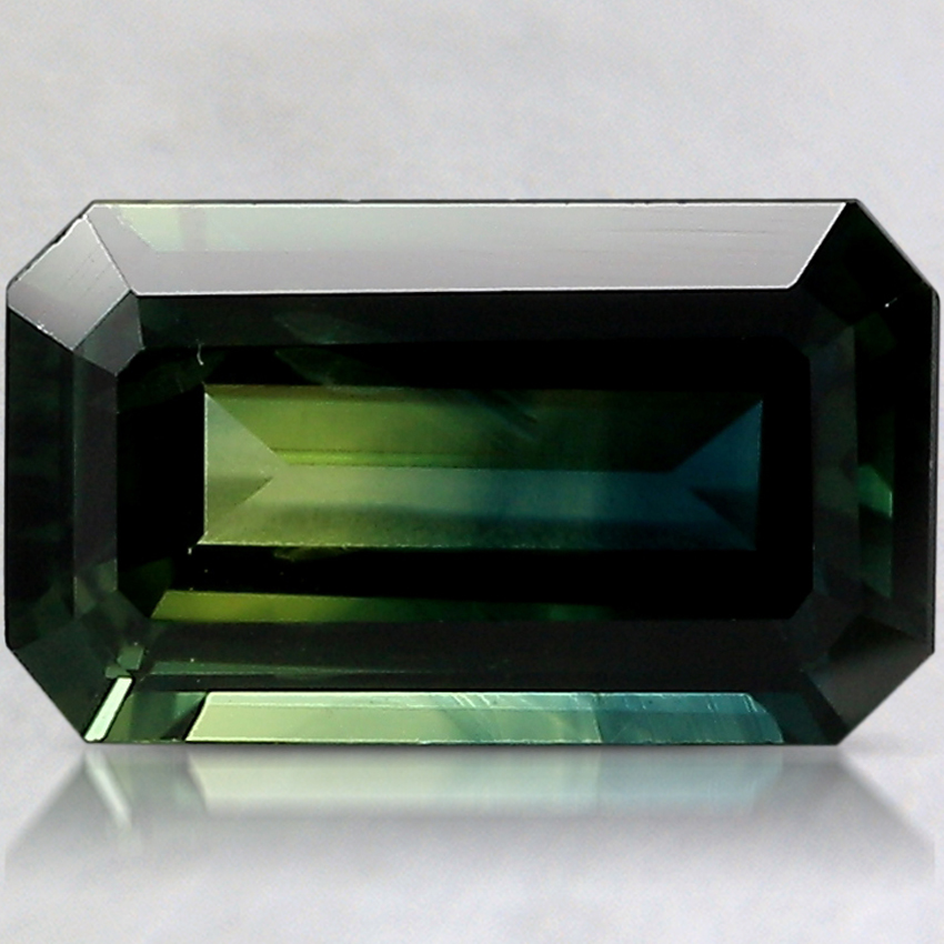 10.4x6.1mm Unheated Bi-Color Modified Emerald Australian Sapphire
