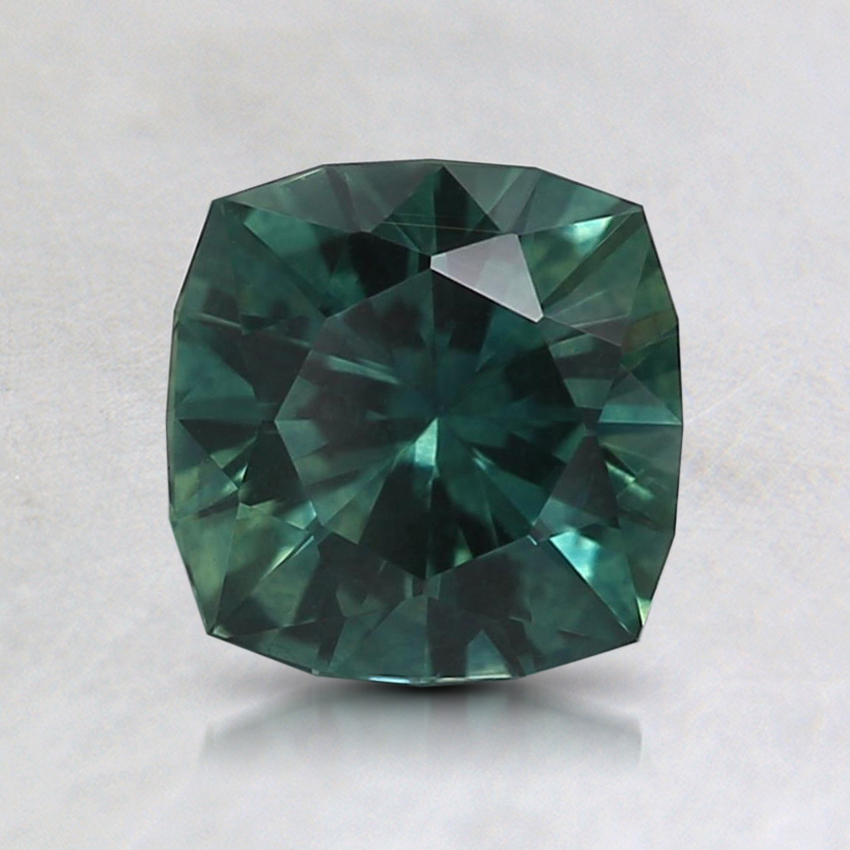 6.1mm Premium Teal Montana Cushion Sapphire