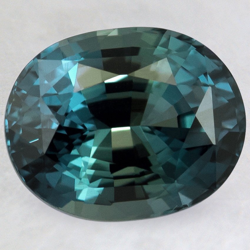 10x8mm Premium Teal Oval Sapphire