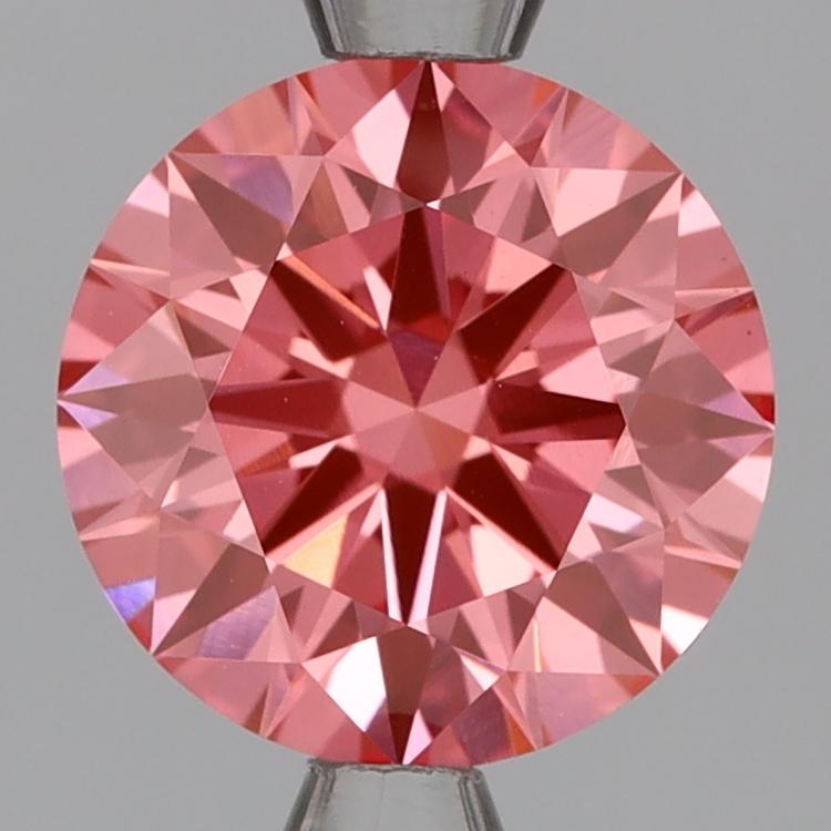 2.09 Ct. Fancy Vivid Pink Round Lab Grown Diamond