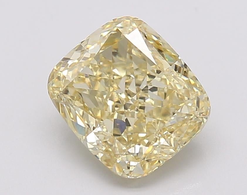 2.56 Ct. Fancy Intense Yellow Cushion Lab Grown Diamond