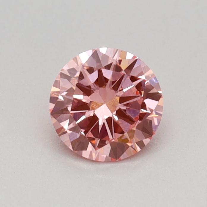 0.33 Ct. Fancy Vivid Pink Round Lab Grown Diamond