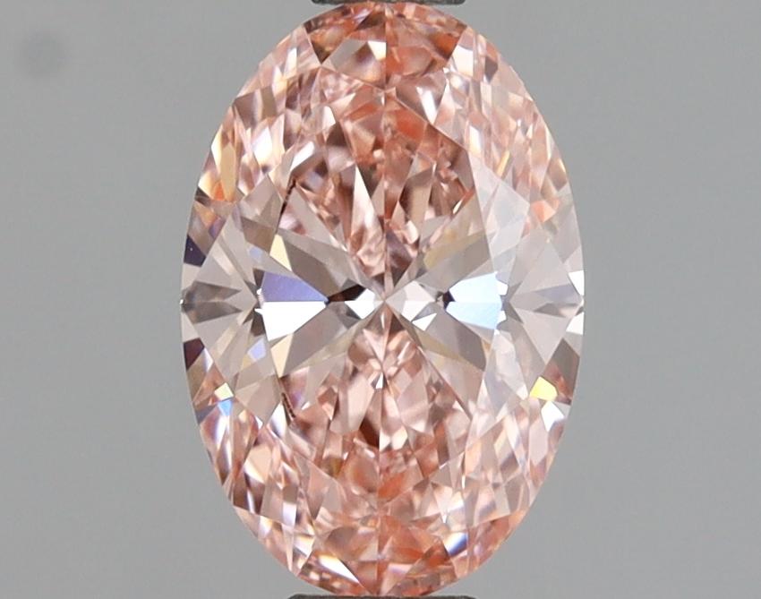 1.04 Ct. Fancy Vivid Pink Oval Lab Grown Diamond