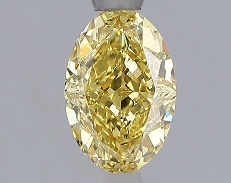1.06 Ct. Fancy Vivid Yellow Yellow Oval Lab Grown Diamond