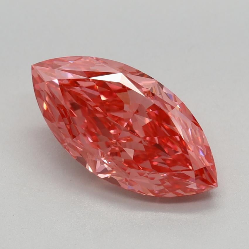 2.33 Ct. Fancy Vivid Pink Marquise Lab Grown Diamond