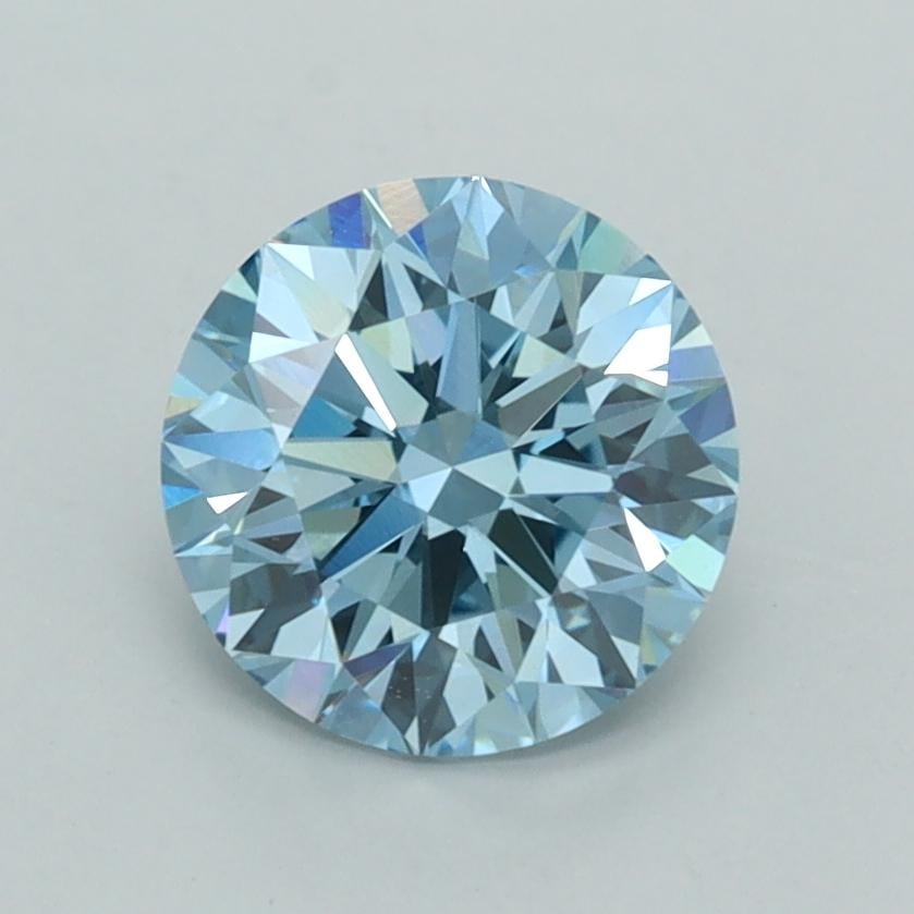 1.52 Ct. Fancy Intense  Blue Round Lab Grown Diamond