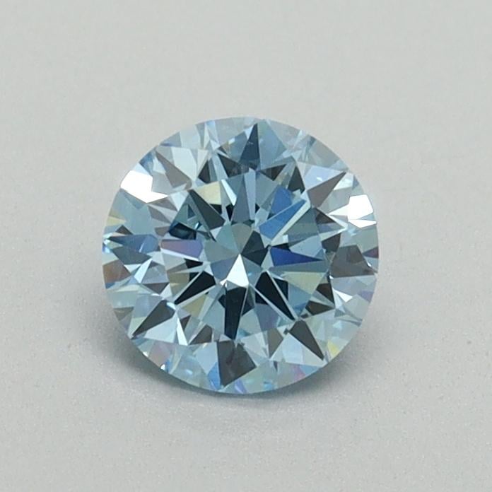0.54 Ct. Fancy Vivid Blue Round Lab Grown Diamond