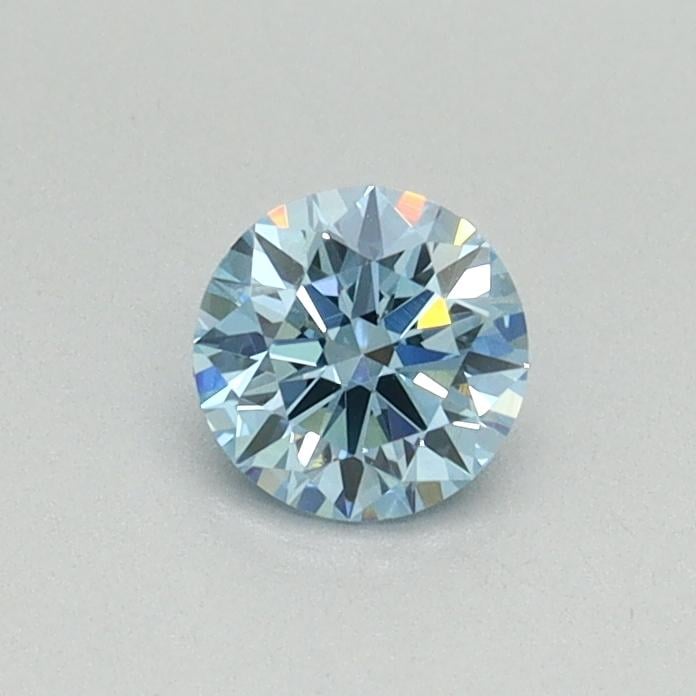 0.34 Ct. Fancy Vivid Blue Round Lab Grown Diamond