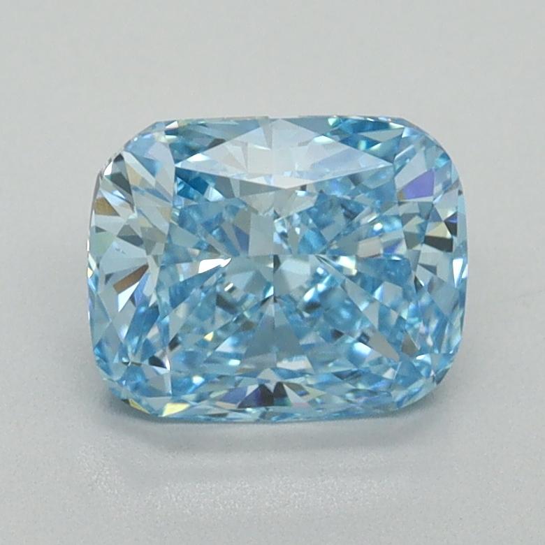 1.50 Ct. Fancy Vivid Blue Cushion Lab Grown Diamond