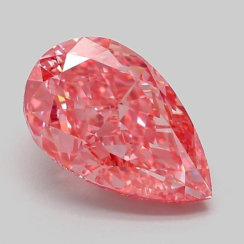 3.05 Ct. Fancy Vivid Pink Pear Lab Grown Diamond