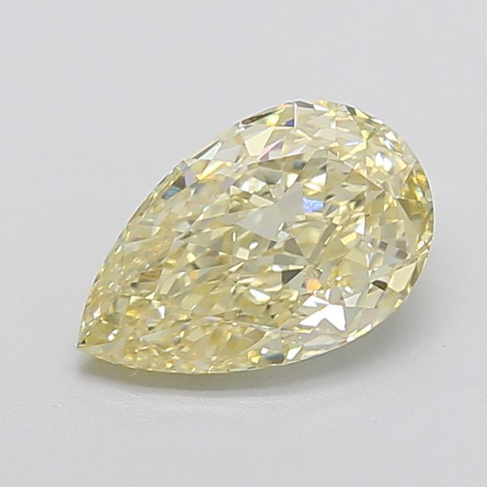 3.18 Ct. Fancy Light  Yellow Pear Lab Grown Diamond