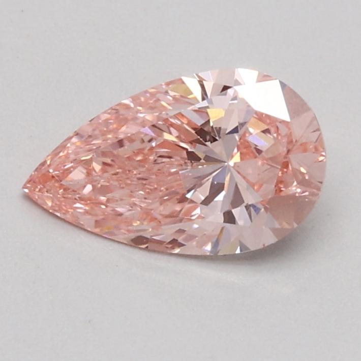 0.52 Ct. Fancy Intense Pink Pear Lab Grown Diamond