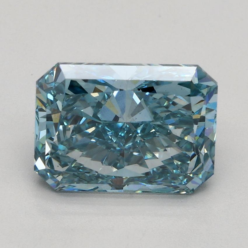 2.21 Ct. Fancy Vivid Blue Radiant Lab Grown Diamond