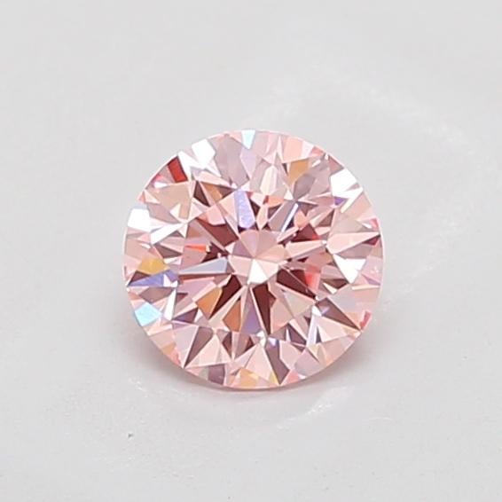1.09 Ct. Fancy Intense Pink Round Lab Grown Diamond