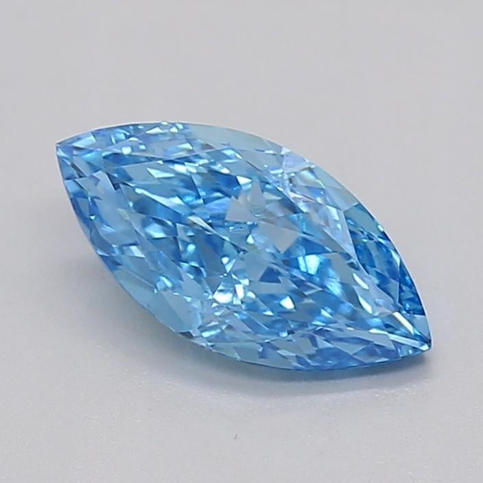 1.00 Ct. Fancy Vivid  Blue Marquise Lab Grown Diamond