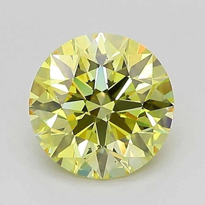 1.20 Ct. Fancy Intense  Yellow Round Lab Grown Diamond