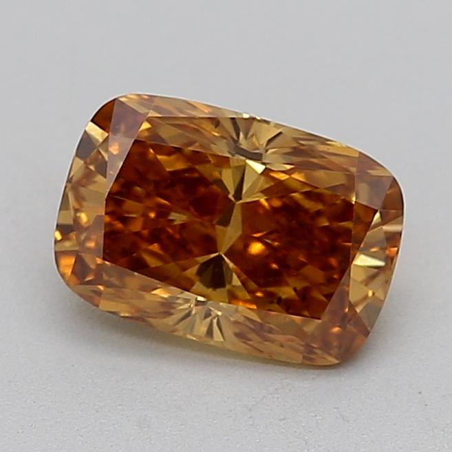 1.02 Ct. Fancy Yellowish Brown Cushion Lab Grown Diamond