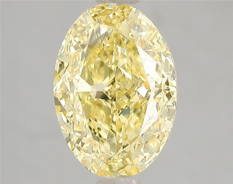 3.02 Ct. Fancy Intense Yellow Oval Lab Grown Diamond