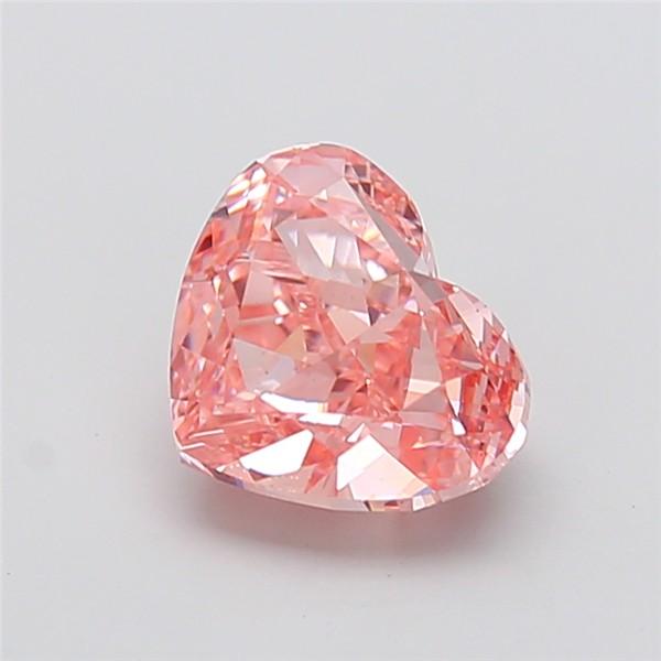 3.06 Ct. Fancy Vivid Pink Heart Lab Grown Diamond