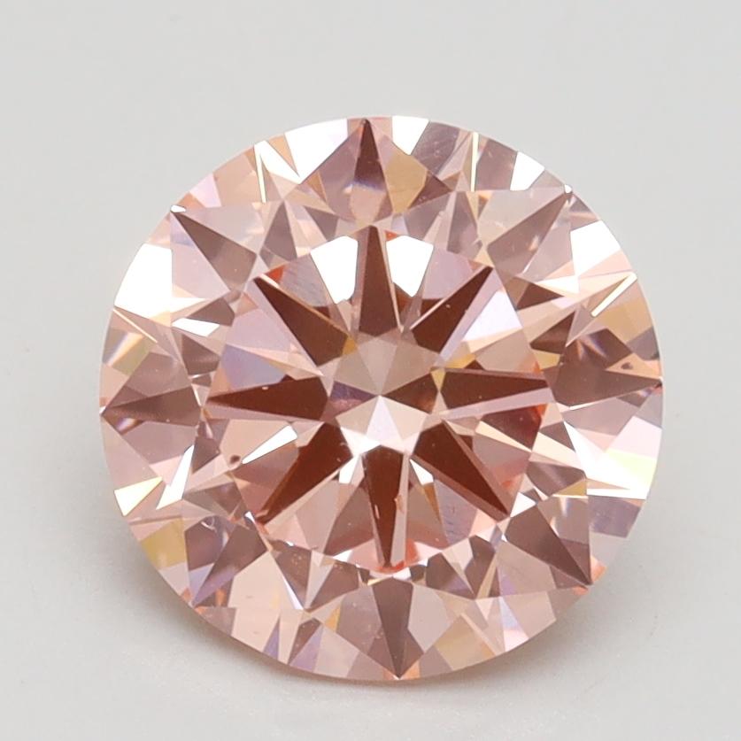 2.28 Ct. Fancy Intense Pink Round Lab Grown Diamond