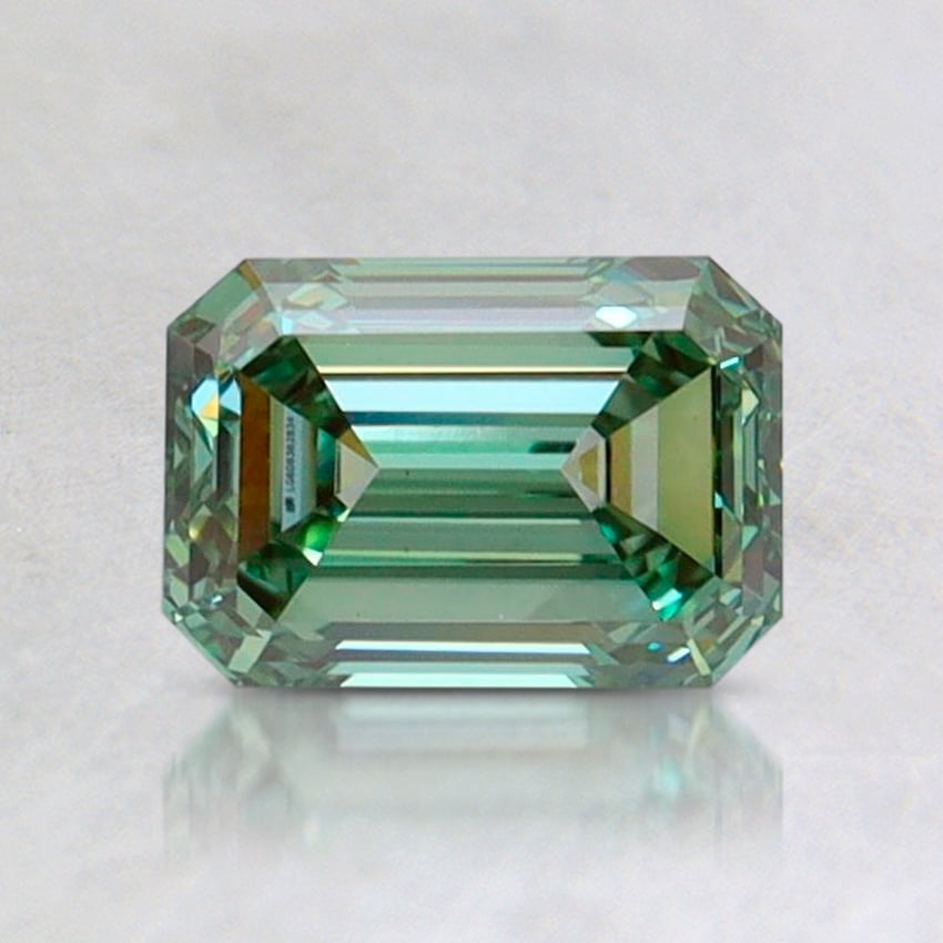 1.01 Ct. Fancy Vivid Pacific Green Emerald Lab Grown Diamond