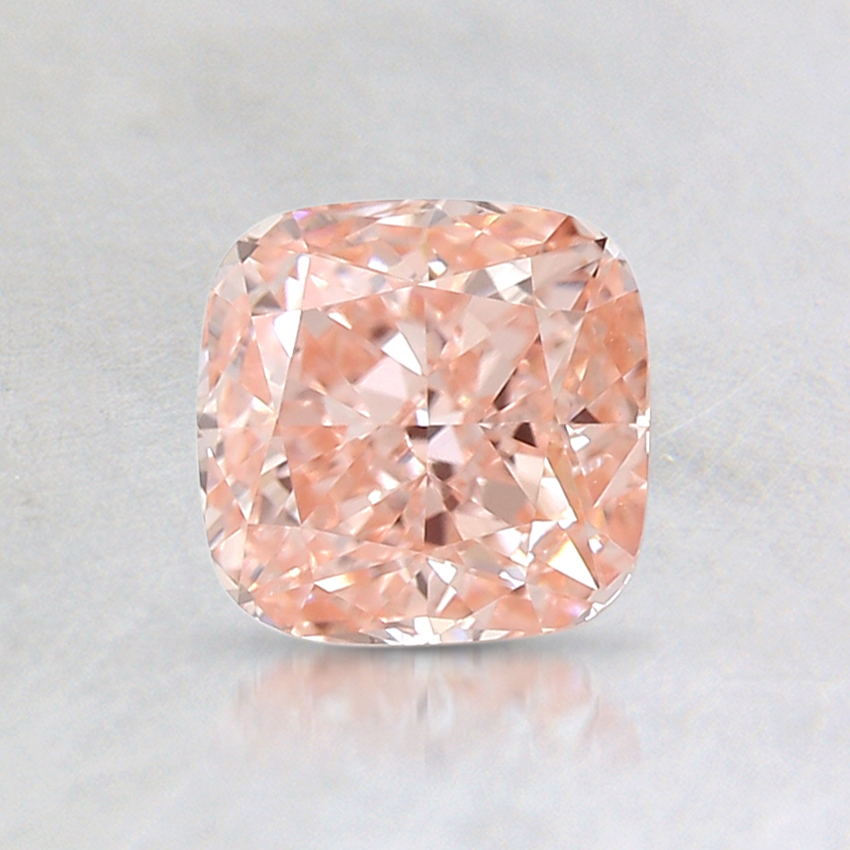 0.87 Ct. Fancy Orangy Pink Cushion Lab Grown Diamond