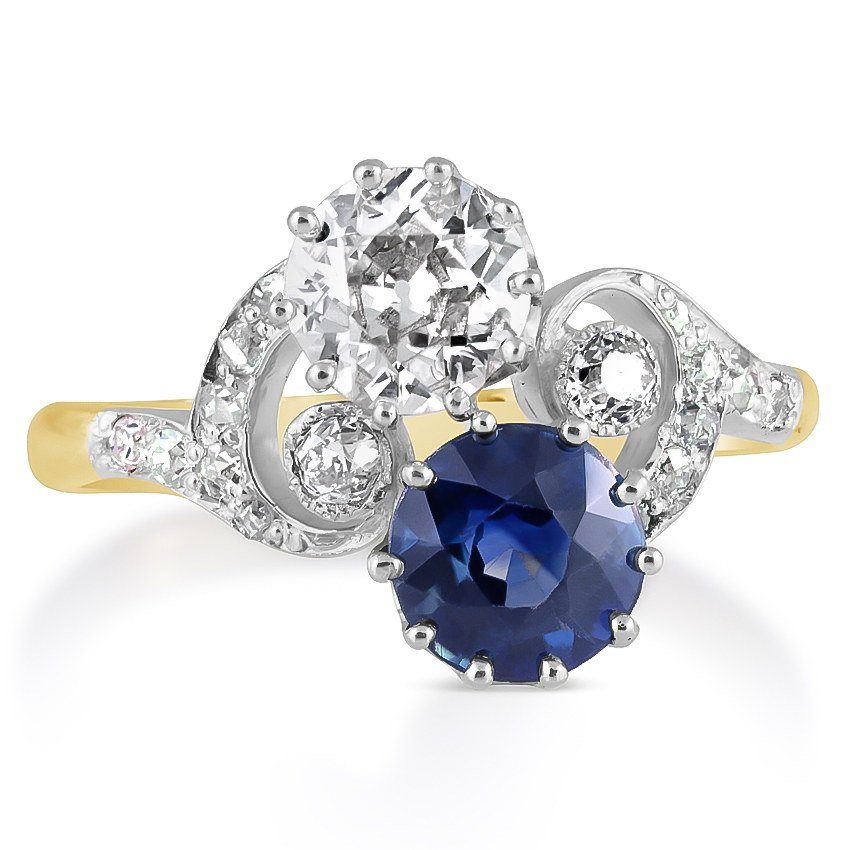 Art Nouveau Sapphire Vintage Ring