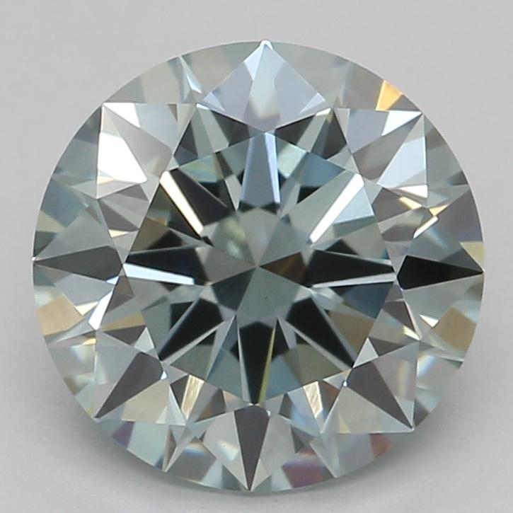 1.34 Ct. Fancy Green Round Lab Grown Diamond