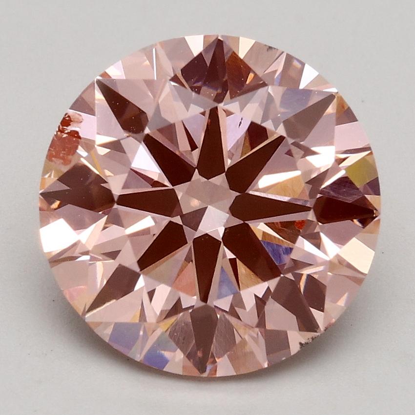 3.00 Ct. Fancy Intense Pink Round Lab Grown Diamond