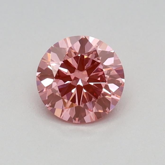 0.32 Ct. Fancy Vivid Pink Round Lab Grown Diamond